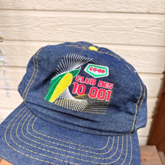 Vintage CO-OP Corn farming hat denim trucker hat snapback - Picture 4 of 7